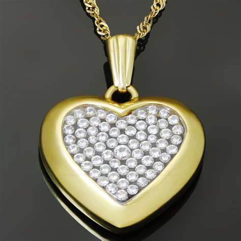 heart of gold ysl|heart pendant necklace in 18K yellow gold .